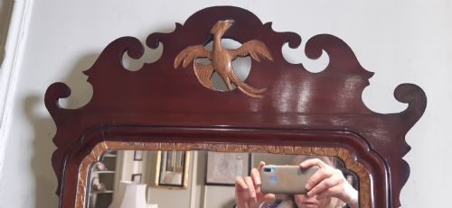 LOVELY FRETWORK HOHO BIRD WALL MIRROR - ADDITIONAL PHOTO 2