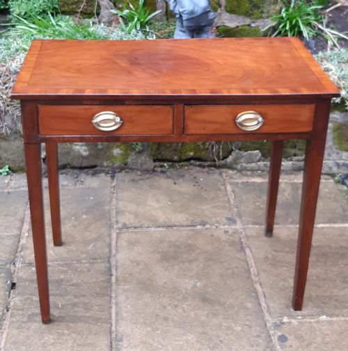 georgian mahogany side table - CATEGORY: ANTIQUE TABLES - DATED 1800