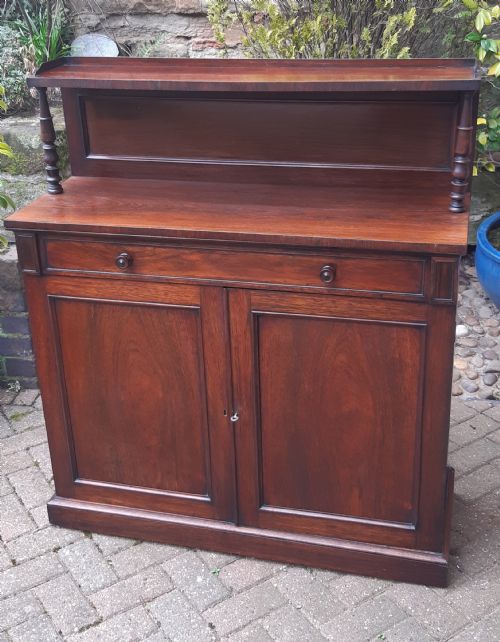 regency rosewood chiffonier side cabinet - CATEGORY: ANTIQUE SIDEBOARDS - DATED REGENCY