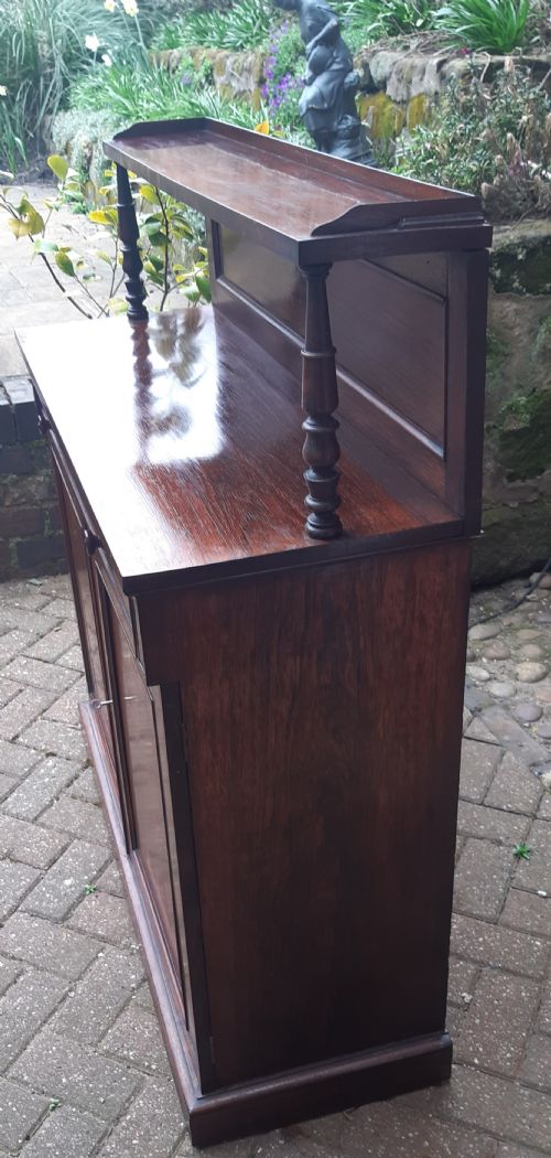 REGENCY ROSEWOOD CHIFFONIER SIDE CABINET - ADDITIONAL PHOTO 7