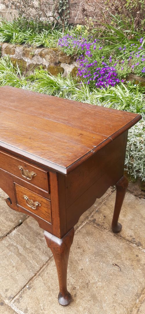 GEORGIAN 18TH CENTURY OAK LOWBOY SIDE TABLE - ADDITIONAL PHOTO 4