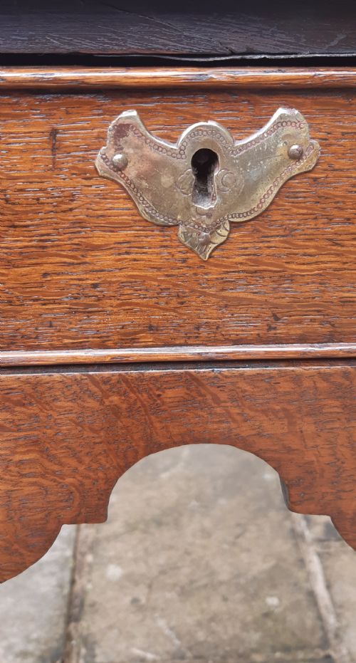 GEORGIAN 18TH CENTURY OAK LOWBOY SIDE TABLE - ADDITIONAL PHOTO 5