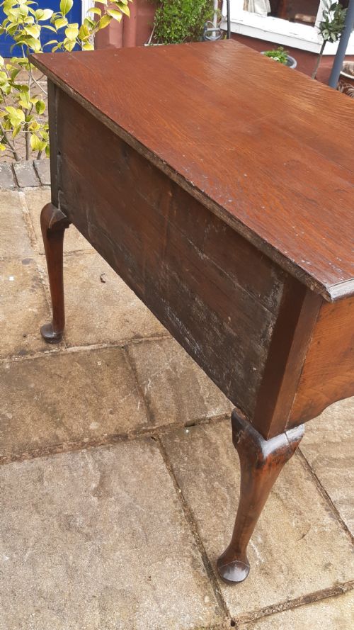 GEORGIAN 18TH CENTURY OAK LOWBOY SIDE TABLE - ADDITIONAL PHOTO 7