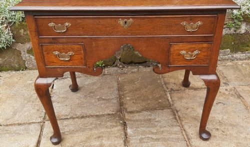 GEORGIAN 18TH CENTURY OAK LOWBOY SIDE TABLE - ADDITIONAL PHOTO 8