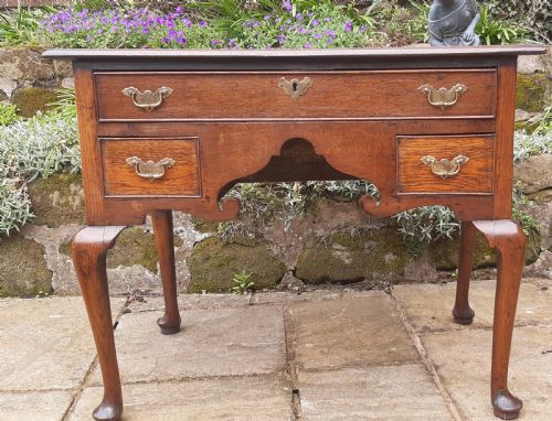 GEORGIAN 18TH CENTURY OAK LOWBOY SIDE TABLE - ADDITIONAL PHOTO 9