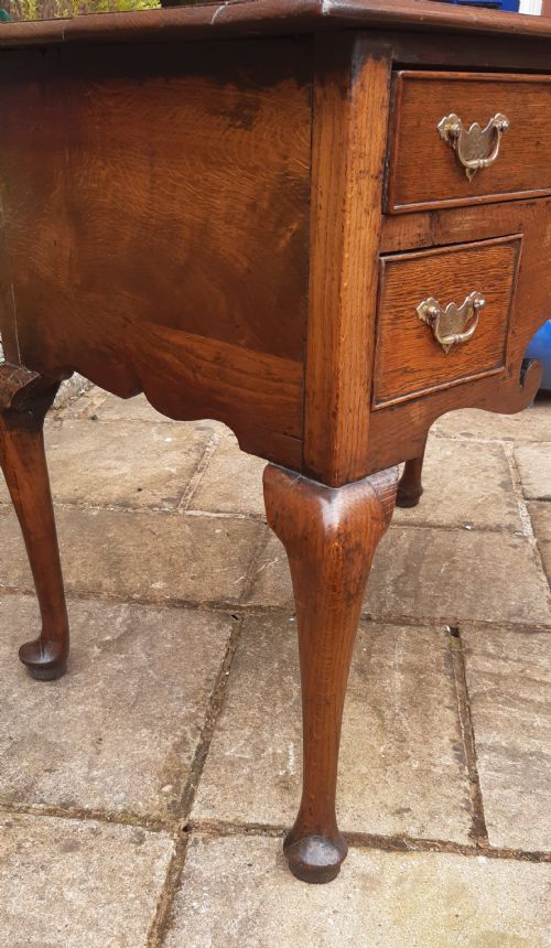 GEORGIAN 18TH CENTURY OAK LOWBOY SIDE TABLE - ADDITIONAL PHOTO 10