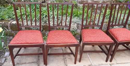 SET OF 6 MAHOGANY GEORGIAN DINING CHAIRS - ADDITIONAL PHOTO 1