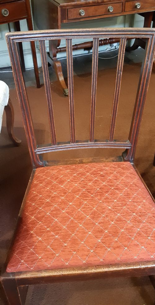 SET OF 6 MAHOGANY GEORGIAN DINING CHAIRS - ADDITIONAL PHOTO 5