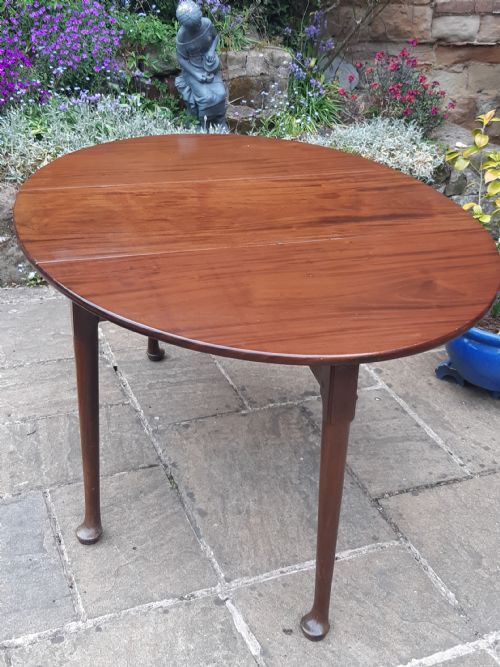 GEORGIAN MAHOGANY DROPLEAF TABLE - ADDITIONAL PHOTO 1