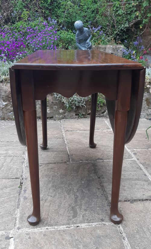 GEORGIAN MAHOGANY DROPLEAF TABLE - ADDITIONAL PHOTO 3