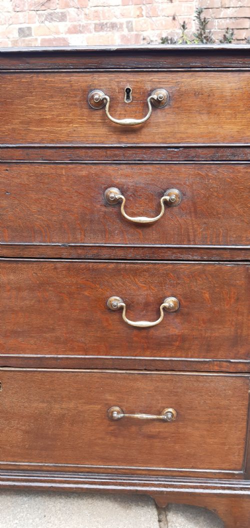 GEORGIAN OAK CHEST OF DRAWERS - ADDITIONAL PHOTO 9