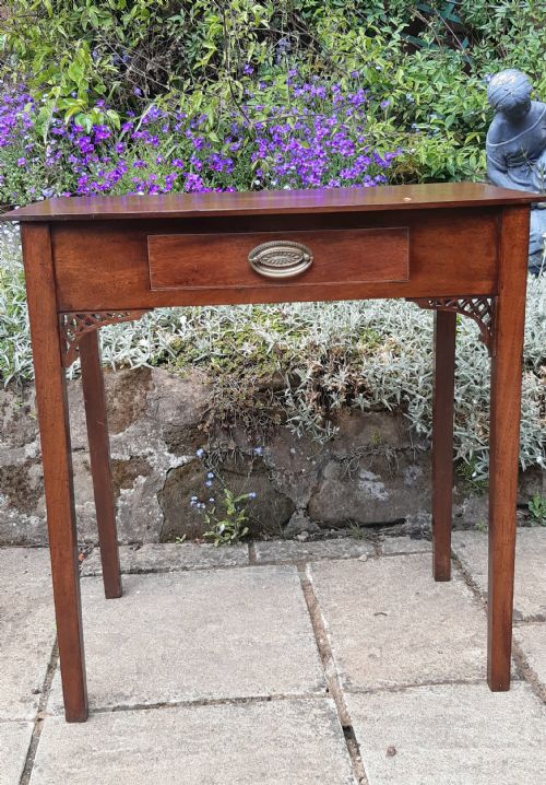 MAHOGANY INLAID SIDE TABLE - ADDITIONAL PHOTO 1