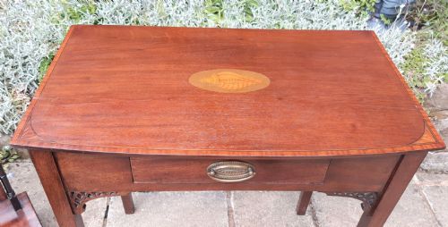MAHOGANY INLAID SIDE TABLE - ADDITIONAL PHOTO 2