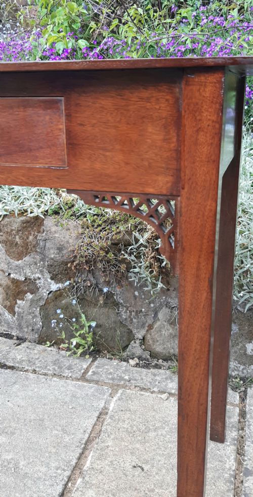 MAHOGANY INLAID SIDE TABLE - ADDITIONAL PHOTO 4