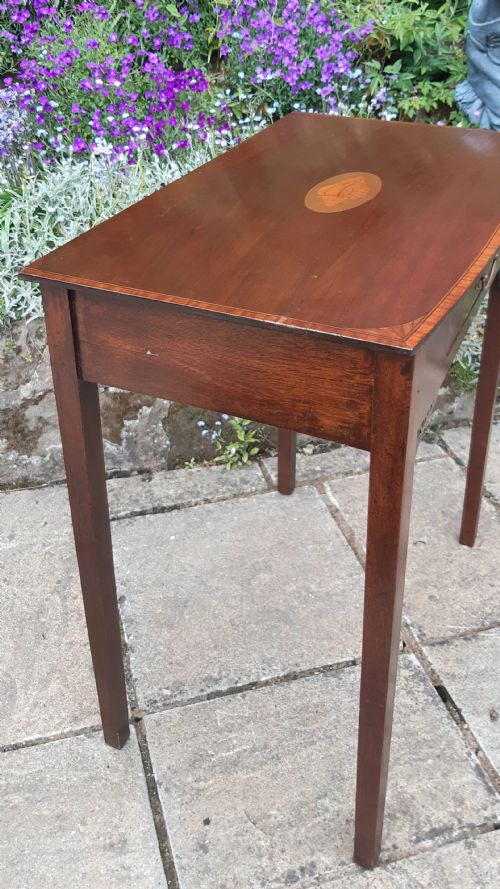 MAHOGANY INLAID SIDE TABLE - ADDITIONAL PHOTO 8