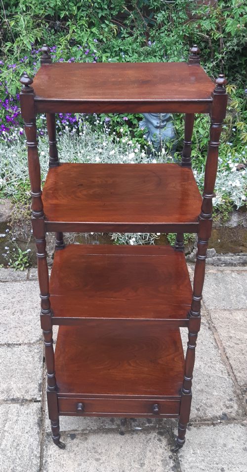 SUPER REGENCY MAHOGANY WHATNOT - ADDITIONAL PHOTO 2