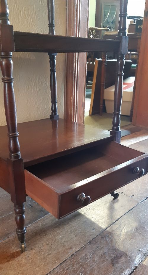 SUPER REGENCY MAHOGANY WHATNOT - ADDITIONAL PHOTO 5