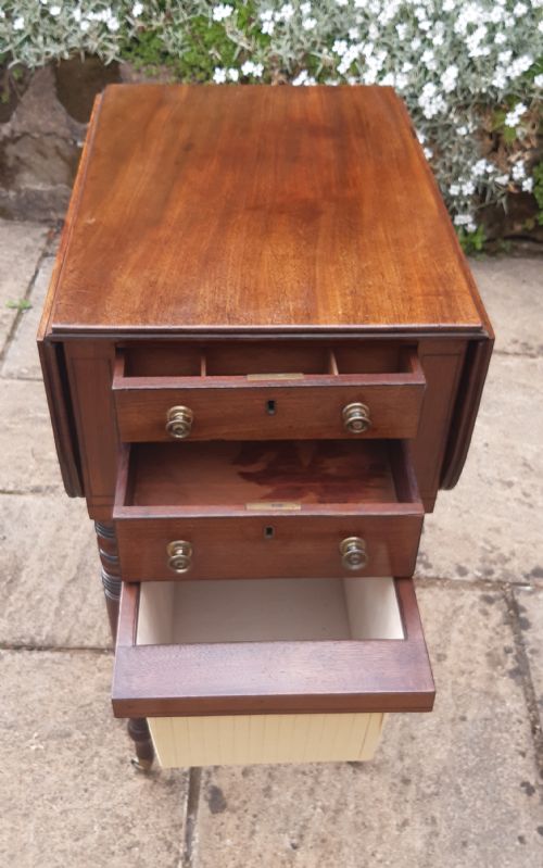 REGENCY PEMBROKE WORK LAMP TABLE - ADDITIONAL PHOTO 10