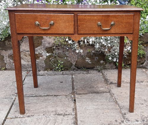 GEORGIAN OAK SIDE TABLE - ADDITIONAL PHOTO 1