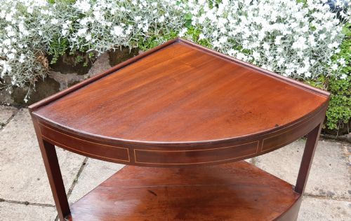 GEORGIAN MAHOGANY CORNER TABLE - ADDITIONAL PHOTO 2