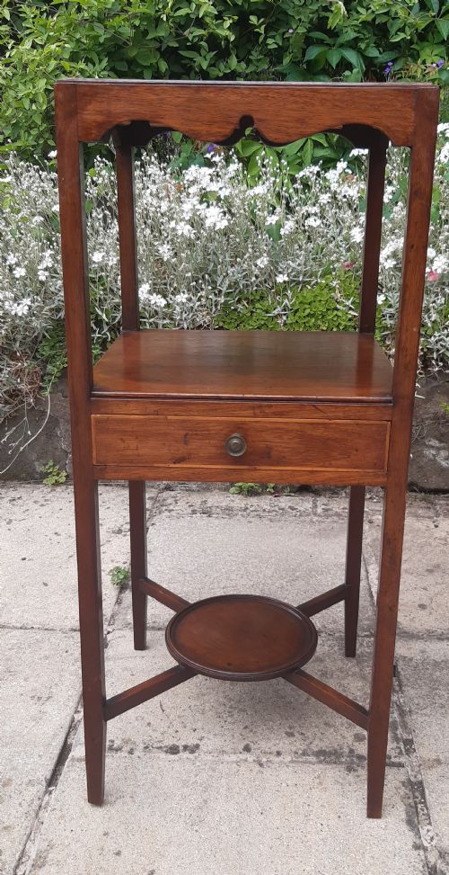 MATCHED PAIR GEORGIAN BEDSIDE TABLES - ADDITIONAL PHOTO 13