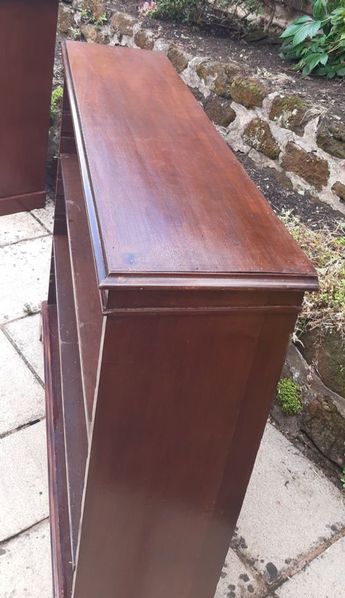MAHOGANY OPEN BOOKCASE 19TH CENTURY - ADDITIONAL PHOTO 3