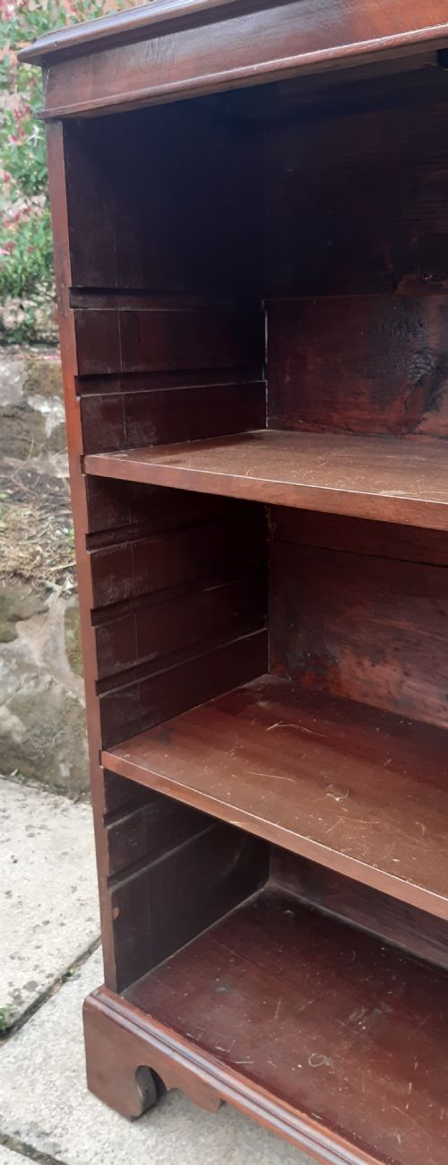 MAHOGANY OPEN BOOKCASE 19TH CENTURY - ADDITIONAL PHOTO 5