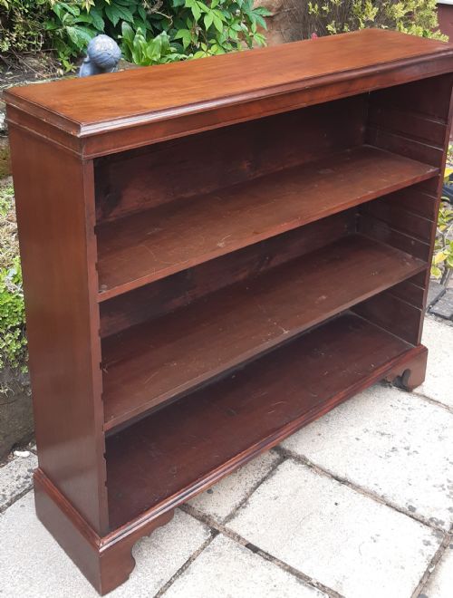 MAHOGANY OPEN BOOKCASE 19TH CENTURY - ADDITIONAL PHOTO 6