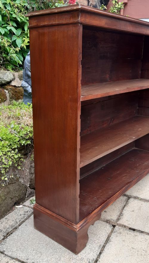 MAHOGANY OPEN BOOKCASE 19TH CENTURY - ADDITIONAL PHOTO 7
