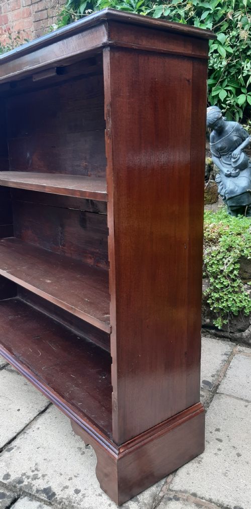 MAHOGANY OPEN BOOKCASE 19TH CENTURY - ADDITIONAL PHOTO 2