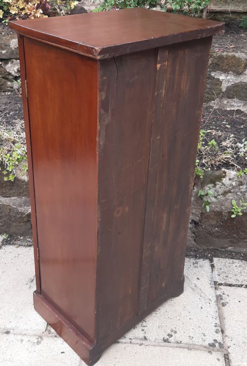 19TH CENTURY MAHOGANY WELLINGTON CHEST - ADDITIONAL PHOTO 10