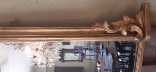 VICTORIAN GILTWOOD OVERMANTLE MIRROR - ADDITIONAL PHOTO 6