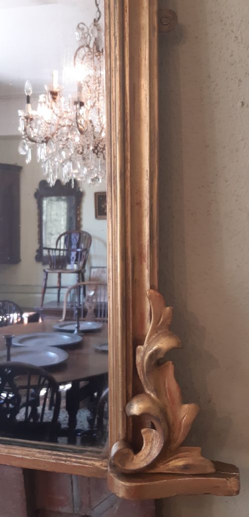 VICTORIAN GILTWOOD OVERMANTLE MIRROR - ADDITIONAL PHOTO 7