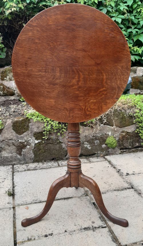 OAK TRIPOD WINE TABLE EARLY 19TH CENTURY - ADDITIONAL PHOTO 2
