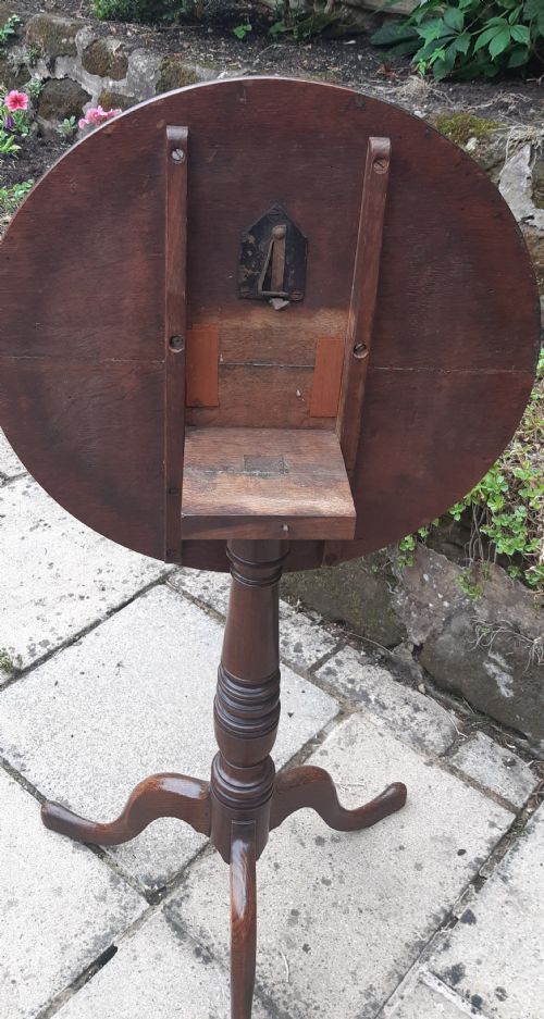 OAK TRIPOD WINE TABLE EARLY 19TH CENTURY - ADDITIONAL PHOTO 4