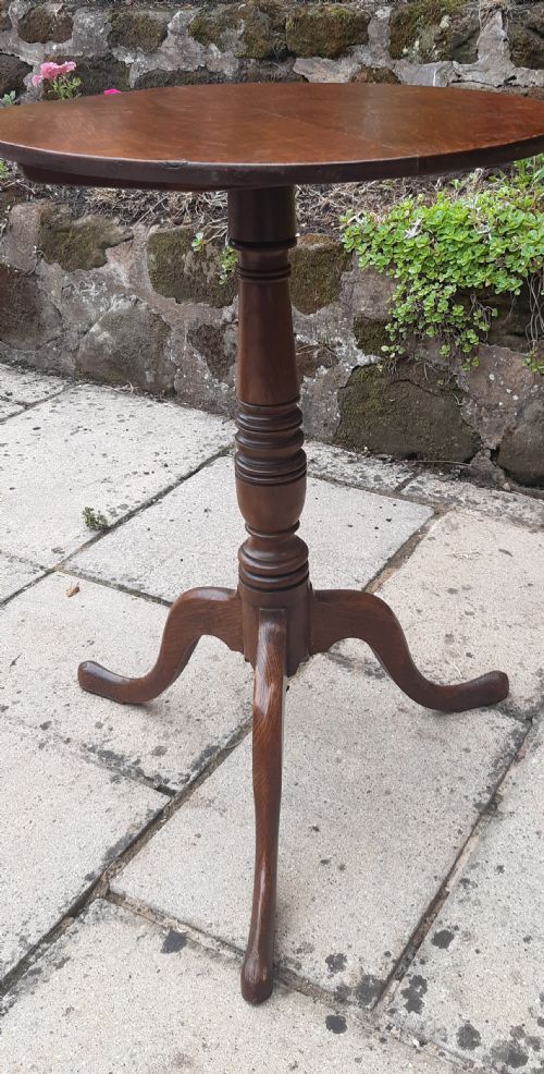 OAK TRIPOD WINE TABLE EARLY 19TH CENTURY - ADDITIONAL PHOTO 5
