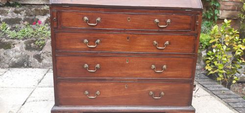 18TH CENTURY MAHOGANY GEORGIAN BUREAU EXCELLENT QUALITY - ADDITIONAL PHOTO 3