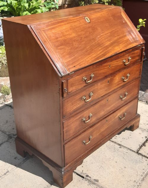 18TH CENTURY MAHOGANY GEORGIAN BUREAU EXCELLENT QUALITY - ADDITIONAL PHOTO 7