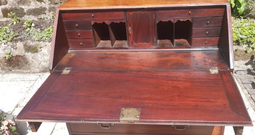 18TH CENTURY MAHOGANY GEORGIAN BUREAU EXCELLENT QUALITY - ADDITIONAL PHOTO 8
