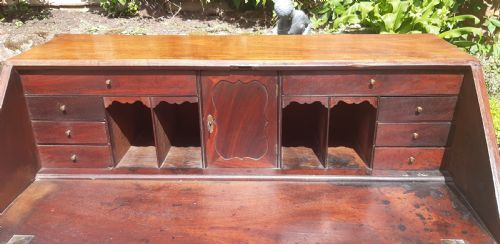 18TH CENTURY MAHOGANY GEORGIAN BUREAU EXCELLENT QUALITY - ADDITIONAL PHOTO 9