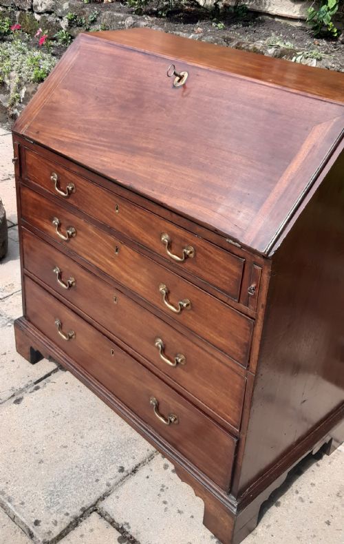 18TH CENTURY MAHOGANY GEORGIAN BUREAU EXCELLENT QUALITY - ADDITIONAL PHOTO 15