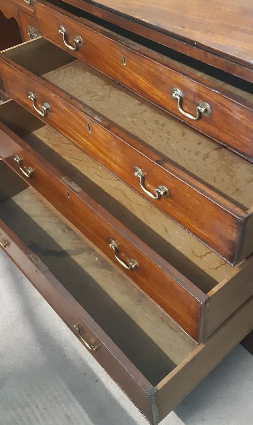 18TH CENTURY MAHOGANY GEORGIAN BUREAU EXCELLENT QUALITY - ADDITIONAL PHOTO 16