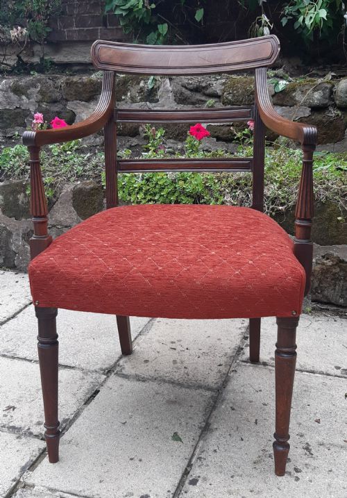 regency mahogany desk chair - CATEGORY: ANTIQUE CHAIRS - DATED REGENCY