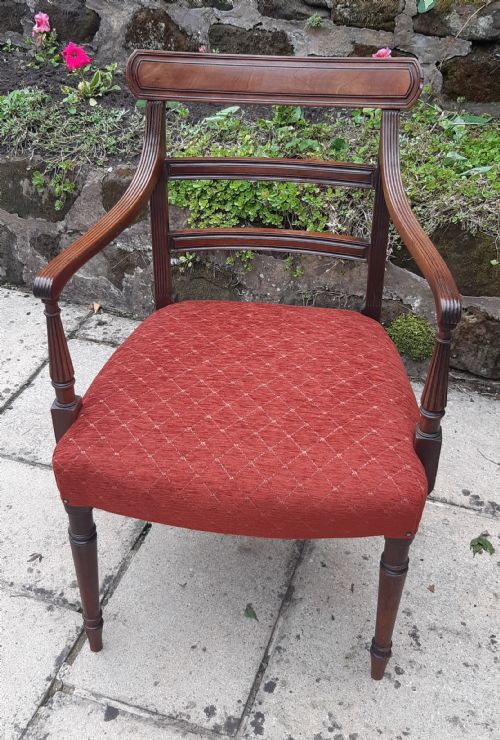 REGENCY MAHOGANY DESK CHAIR - ADDITIONAL PHOTO 1