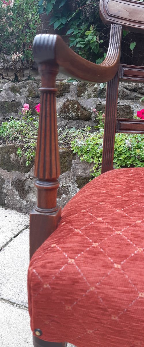 REGENCY MAHOGANY DESK CHAIR - ADDITIONAL PHOTO 3