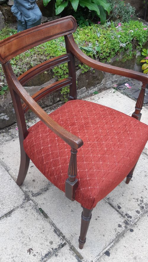REGENCY MAHOGANY DESK CHAIR - ADDITIONAL PHOTO 5