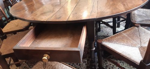 LARGE GEORGIAN OAK DINING TABLE - ADDITIONAL PHOTO 10