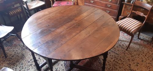 LARGE GEORGIAN OAK DINING TABLE - ADDITIONAL PHOTO 11