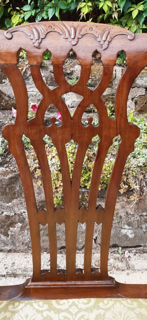 GEORGIAN CHIPPENDALE MAHOGANY ARMCHAIR - ADDITIONAL PHOTO 2