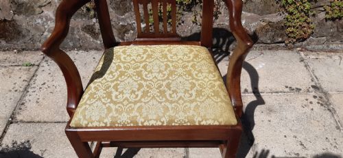GEORGIAN CHIPPENDALE MAHOGANY ARMCHAIR - ADDITIONAL PHOTO 6